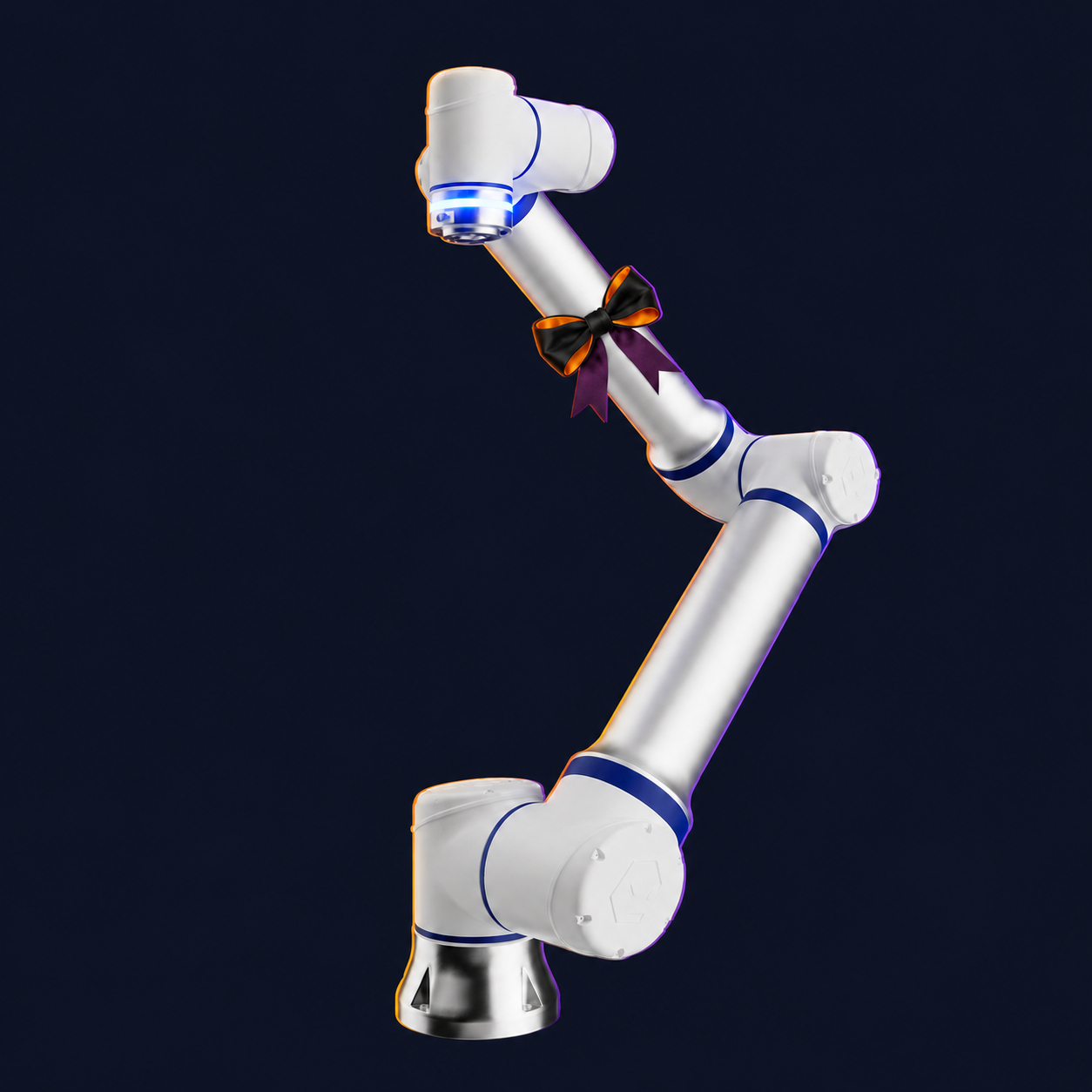 CS612 Cobot by Elite Robots with decorative Halloween styling. Costume not included.